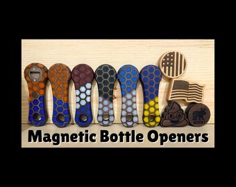 Custom Magnetic Bottle Opener: Sports, Emoji, USA Pride Themes
