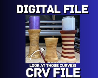 Segmentierter Kerzenhalter CRV File (V Carve)