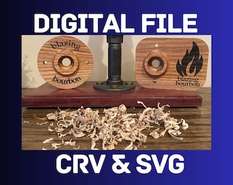 White Oak Bourbon Smoker. Whiskey Smoker. Cocktail Smoker. Bar Smoker Digital File. SVG. CRV