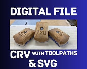 Hardwood Sanding Blocks CNC Digital File (CRV & SVG)