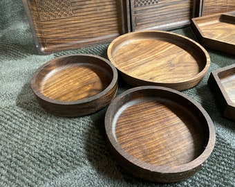 Handmade Walnut Wood Tray, EDC Key Tray, Valet Catchall