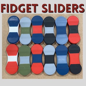Addictive Fidget Slider. Haptic Toy Ergonomic Magnetic Design