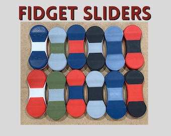 Addictive Fidget Slider. Haptic Toy Ergonomic Magnetic Design