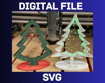 LED-Hintergrundbeleuchtung Weihnachtsbaum Digitale Datei. Weihnachtsdekoration
