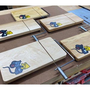 Unique Hardwood Cheese Slicer Charcuterie Boards. Gifts for Holidays and Birthdays