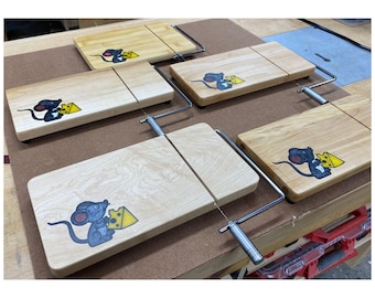 Unique Hardwood Cheese Slicer Charcuterie Boards. Gifts for Holidays and Birthdays