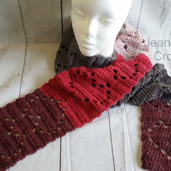 Heart Scarf - *** Pattern Only ***