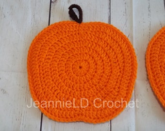 Portahierbas de Calabaza Crocheted / Hot Pads - Set de 2