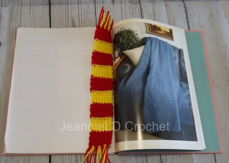 Harry Potter Inspired Hand Crocheted Scarf Bookmarks 4 Etsy