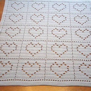 Heart Baby Blanket / Lapghan - *** Pattern Only ***