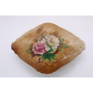 Vintage Lipper and Mann Porcelain Jewelry/Trinket Box w/Roses-1950&#39;s