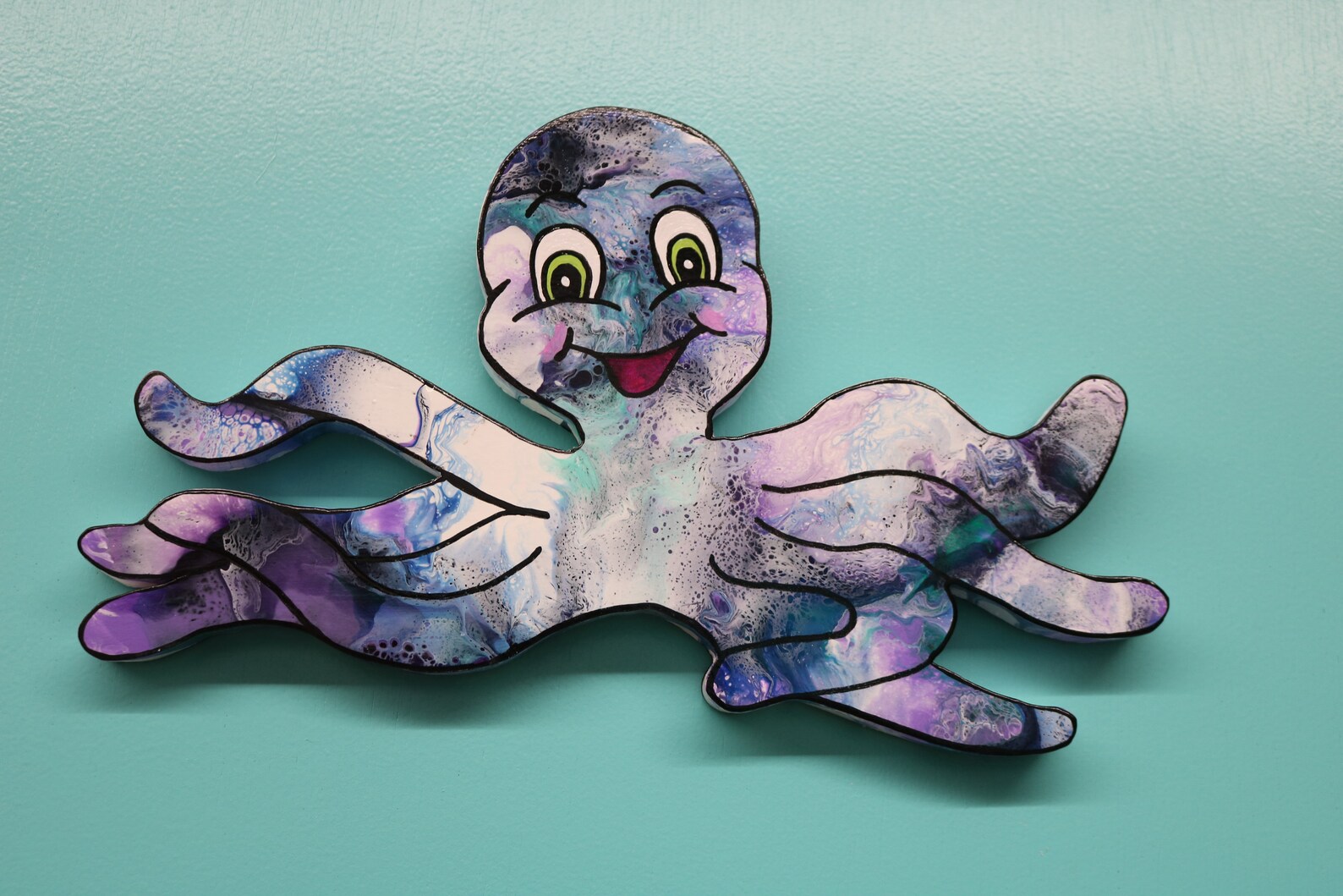 Octopus Wall Decor Baby Sea Creature Wall Decor Bathroom Etsy