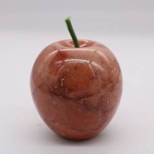 Marble Apple Paperweight with a Plastic Stem