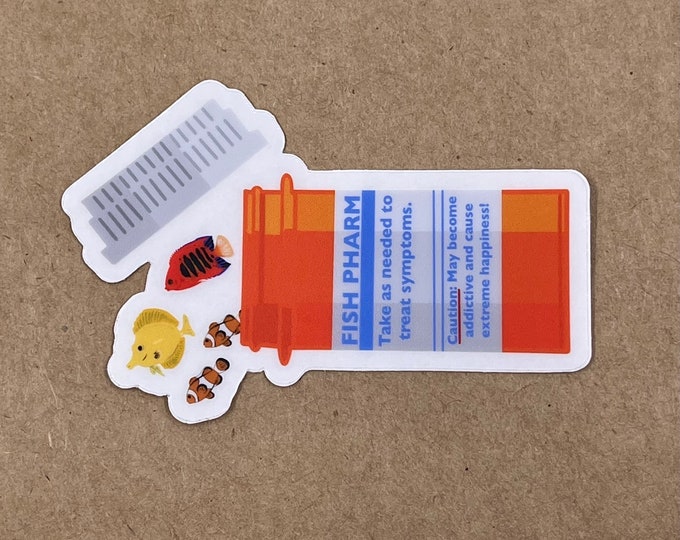 Fish Pharm Aquarium Sticker