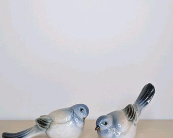 Vintage Lenwile Ardalt Bone China Blue Birds # 3704 Japan Set Of 2
