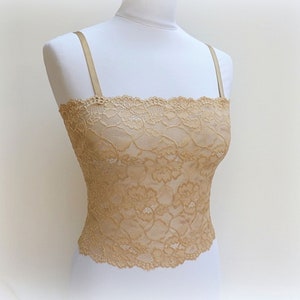 トップス Suede Touch BustierPuff See-through Cami トップス Suede Touch BustierPuff See-through Cami CAMI NYC