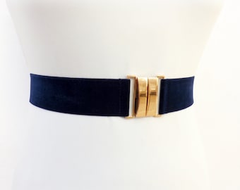 blue braided belt