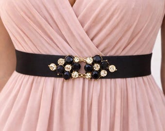 black glitter belt for dress Milageto Rhinestone Belt Bling for Women for Jeans Dress Western Cowgirl Sequin Belt Black, Women's, Size: One size