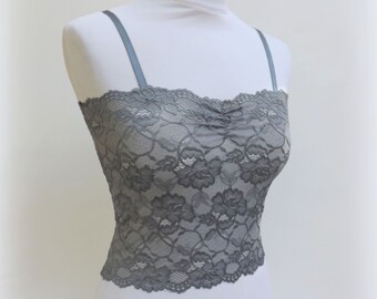 トップス andmary Maisie lace camisole set gray ANDMARY】Maisie lace camisole set