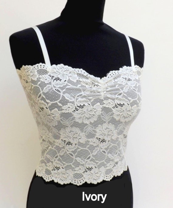 Light Pink See Through Elastic Lace Tank Top Camisole - Etsy