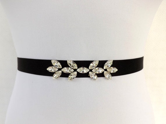 black sparkly belts for dresses