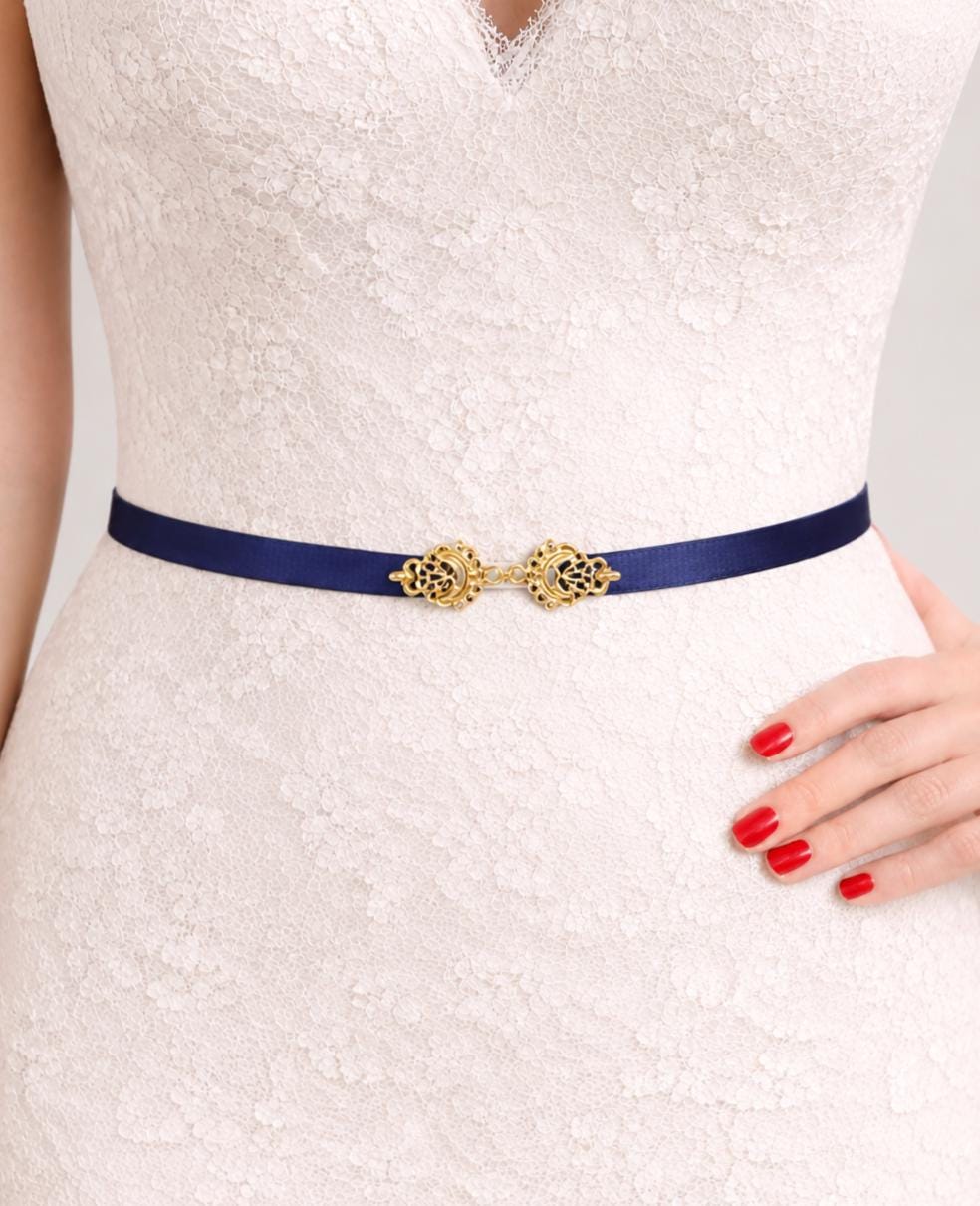 ladies navy belts for dresses Womens Thin Dress Bridesmaid Prom Dress