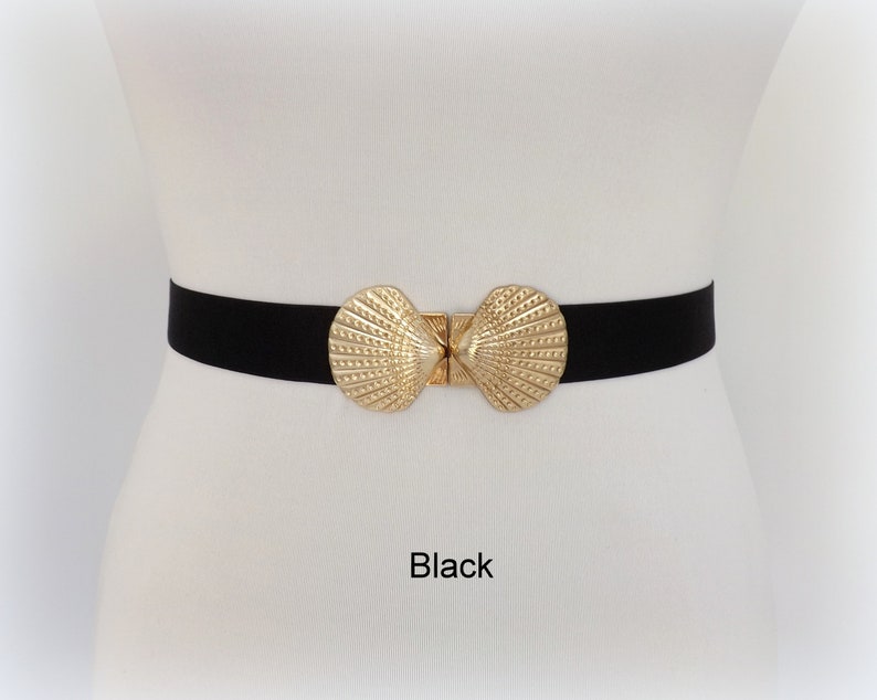 Decorative Clasp Belt - Navygold main image 1