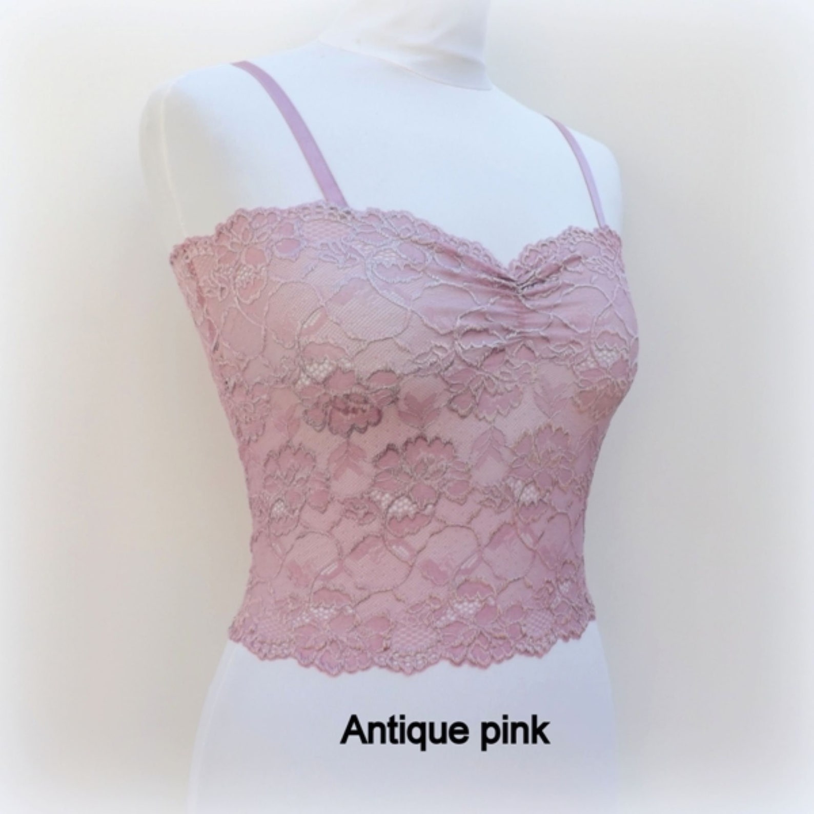 Light Blue See Through Elastic Lace Tank Top Camisole Etsy