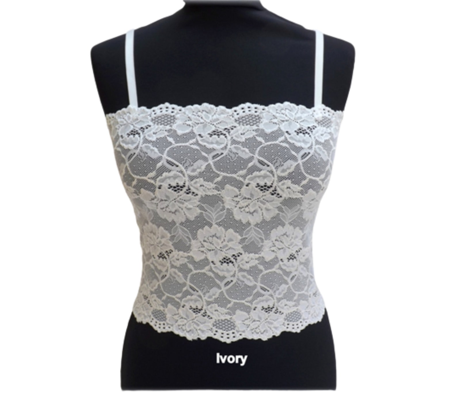 Light Blue See Through Elastic Lace Tank Top Camisole Etsy