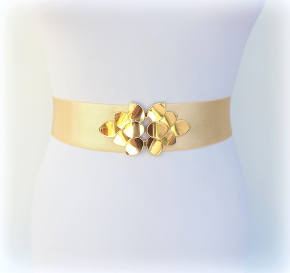Elasticated gold belt online