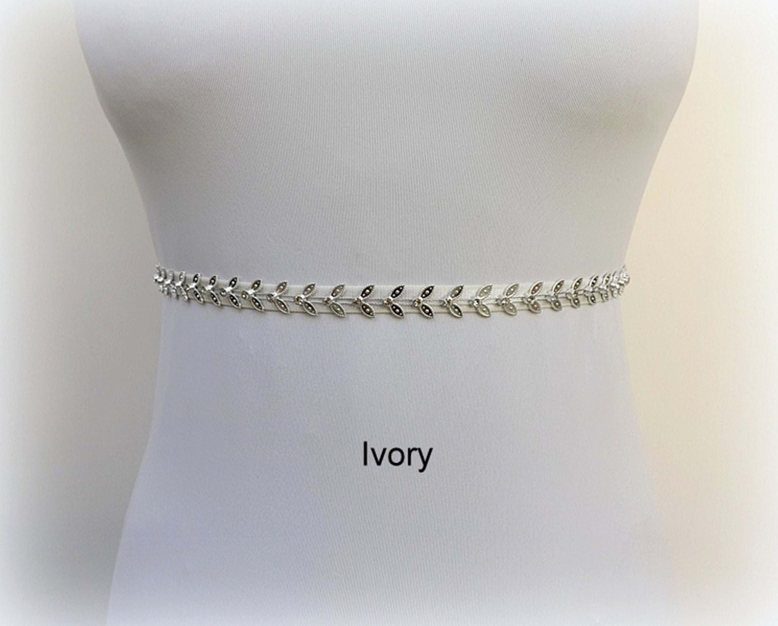 thin silver belt