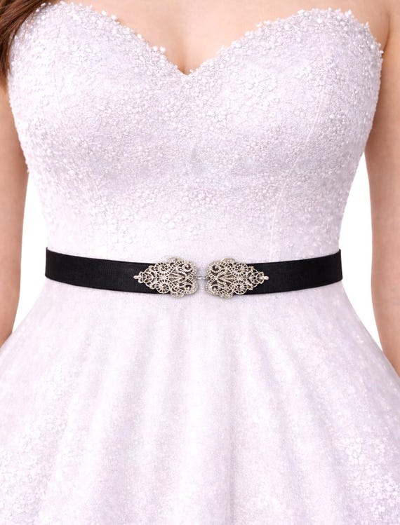 silver wide belt for dress Juan-jo Wide Leather & Elastic Band Women Belt