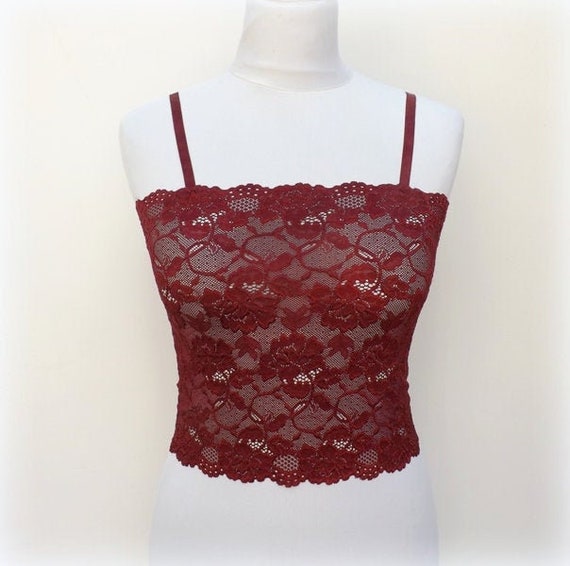 burgundy camisole top