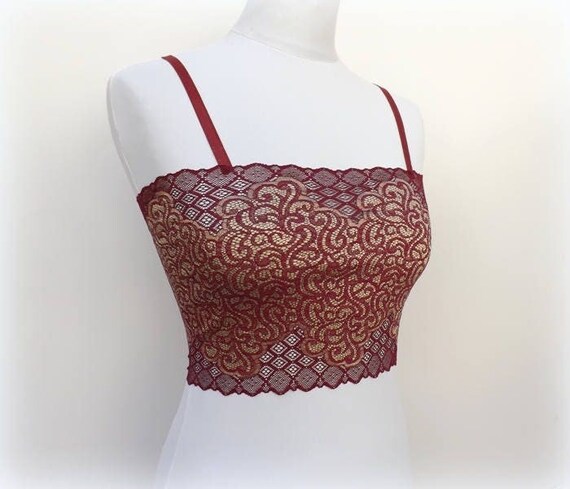 Lace bralette under hot sale low cut dress