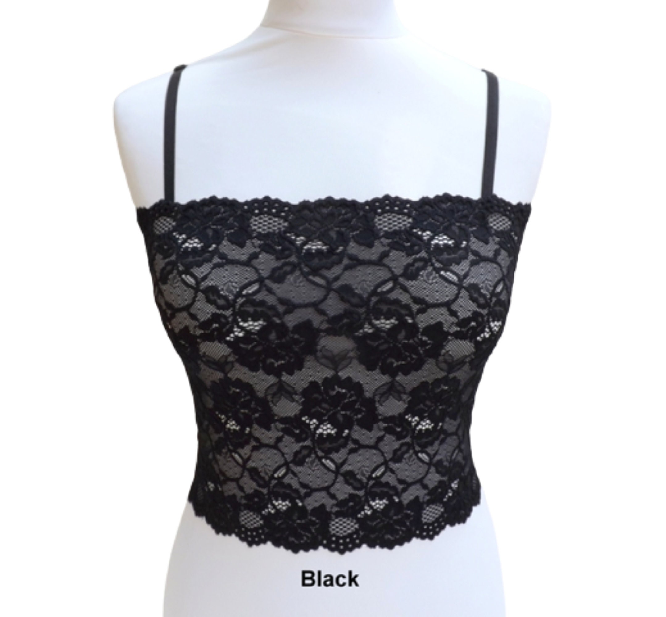 Steel Gray See Through Elastic Lace Camisole Tank Top - Etsy