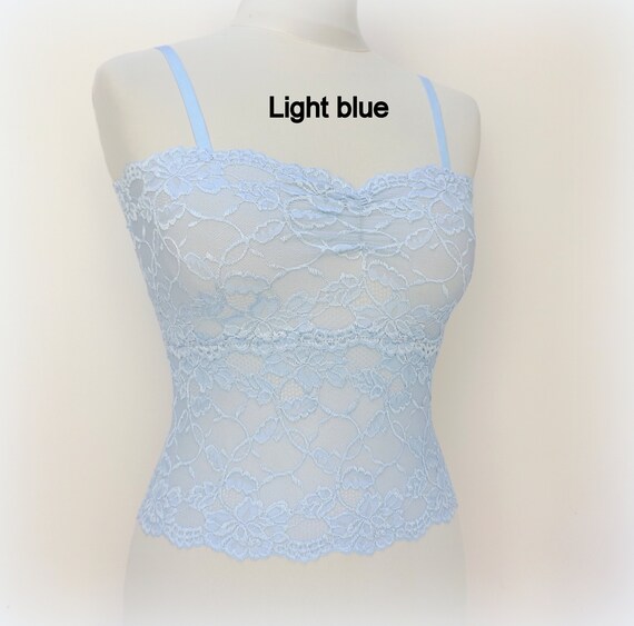 silver lace camisole