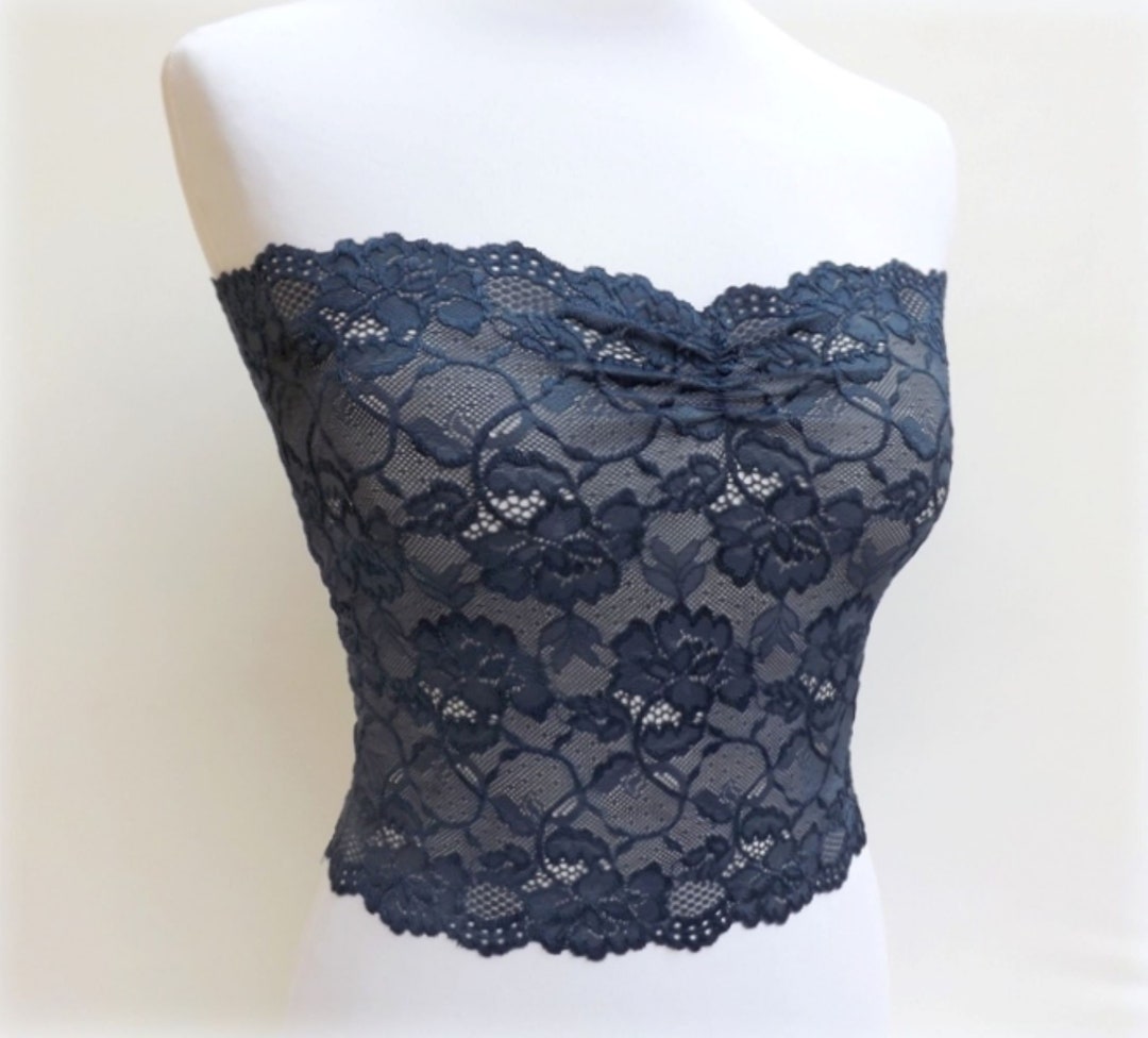 Lace Tube Hollow Backless See-through Strap Top main image 1