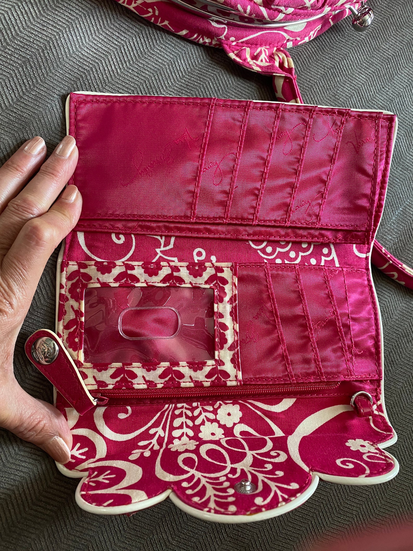 vera bradley purse with matching wallet