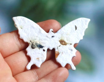 Plantable Butterfly – Handmade Recycled Paper with Wildflower Seeds  - Paper card that grows