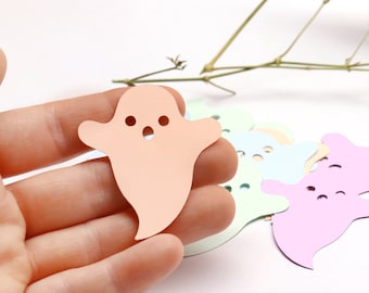 Set up to 500pcs paper ghost for garland making - wall décor, Halloween paper ghost - wholesale ghost lot