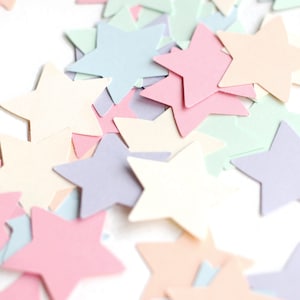 Set op to 1000pcs cardstock stars for garland making - wall decor, wedding decor paper stars - Paper stars  - Decorative stars - Diy  stars