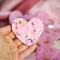 Plantable hearts with seeds & petals - 10 Seed paper hearts - wildflower paper  - Let love grow - Plantable  Wedding decorations product logo