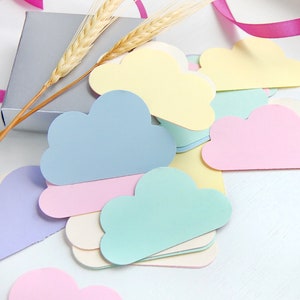 Pastell Papierwolken: Girlandenherstellung, Hochzeitsdeko (500er Set)