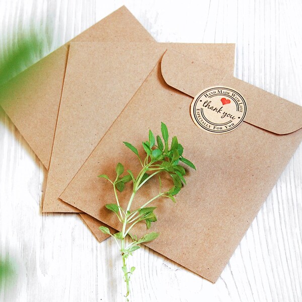 Brown Paper Envelope Etsy