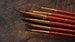 Set of  6 pointy paint brushes  - sizes  2, 4, 6, 8, 10, 12  - watercolor brushes - high quality paint artist brush 