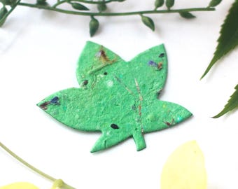 Pflanzliche Samenpapier Blatt Gastgeschenke: Wildblumen Blütenblätter, umweltfreundliches Geschenk (10er-Set)