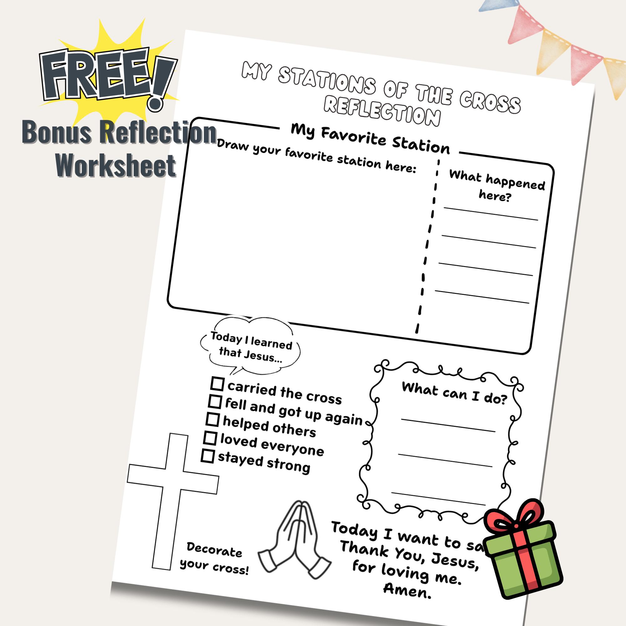 Stations of the Cross Printable for Kids | Holy Week Sunday School ...