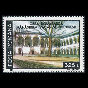 1994 Romania Postage Stamps / Historical Buildings Now Demolished / Cathedral, Opera House, Monastery, Church / Collage Fodder, Shadow Box image 4