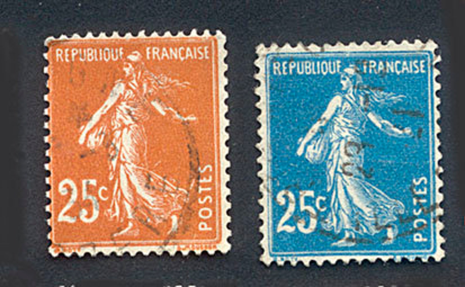 Vintage France Postage Stamps / Iconic Images of the Sower / Etsy