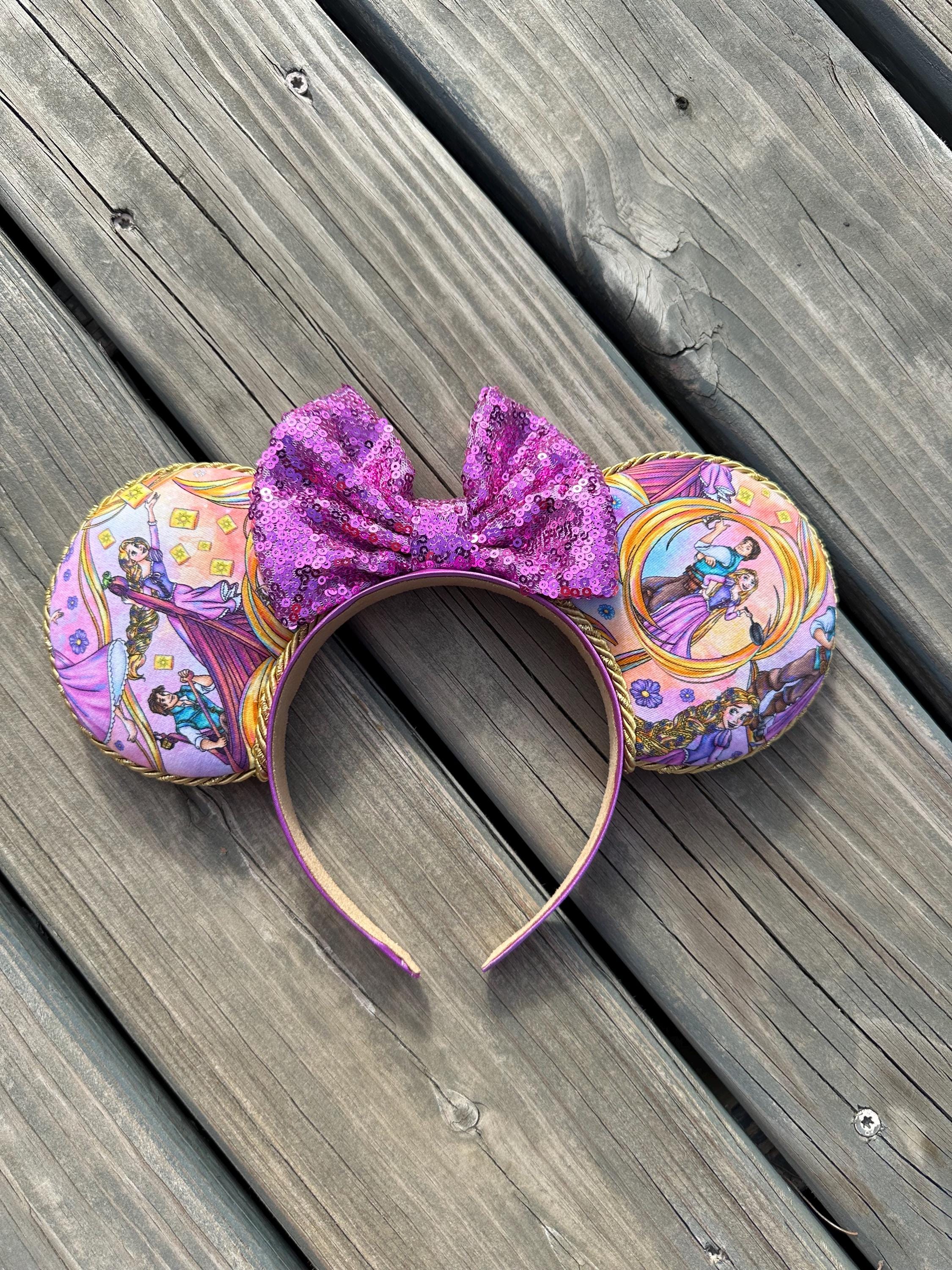 Disney Princess Tangled Rapunzel Minnie Mouse Ear Headband NWT 2